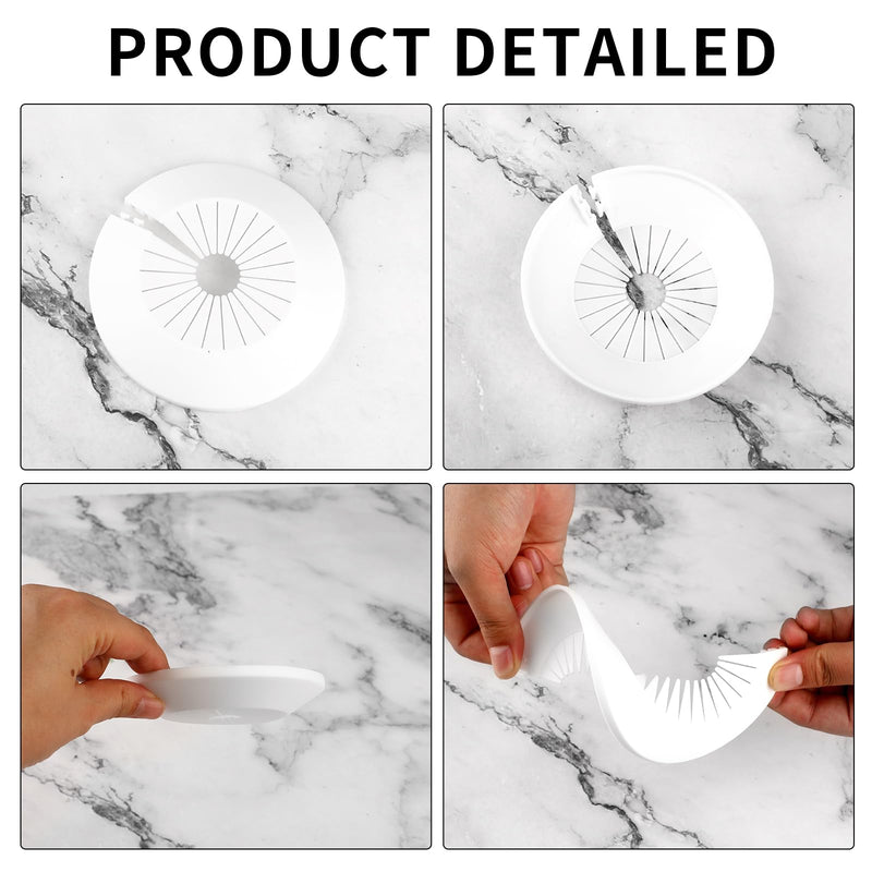 [Australia - AusPower] - 4 PCS Plastic Escutcheon for Water Pipe, 30mm-55mm Pipe Cover Decoration, Drain Line Cover Collar, Water Drain Tube Cover, Flange Pipe Cover (1.18-2.16inch) 