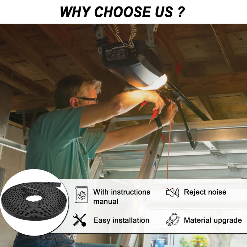[Australia - AusPower] - 41A3589-3 41A3589-12 Garage Door Opener Belt for 7' Garage Door, Compatible with Liftmaster/Chamberlain/Craftsman Garage Door Opener Models 1270, 1280, 1280R, 8100, 8100M, 8200, 9200, 9500 7FT 