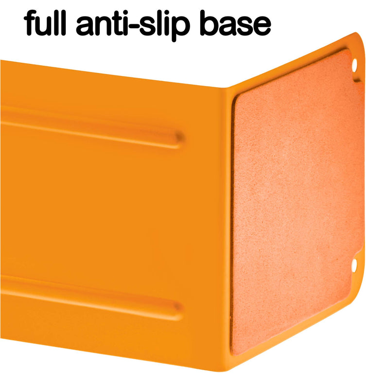 [Australia - AusPower] - Acrimet Premium Metal Bookends (Heavy Duty) (Orange Color) (1 Pair) 4" X 6.87" X 4.62" Orange 