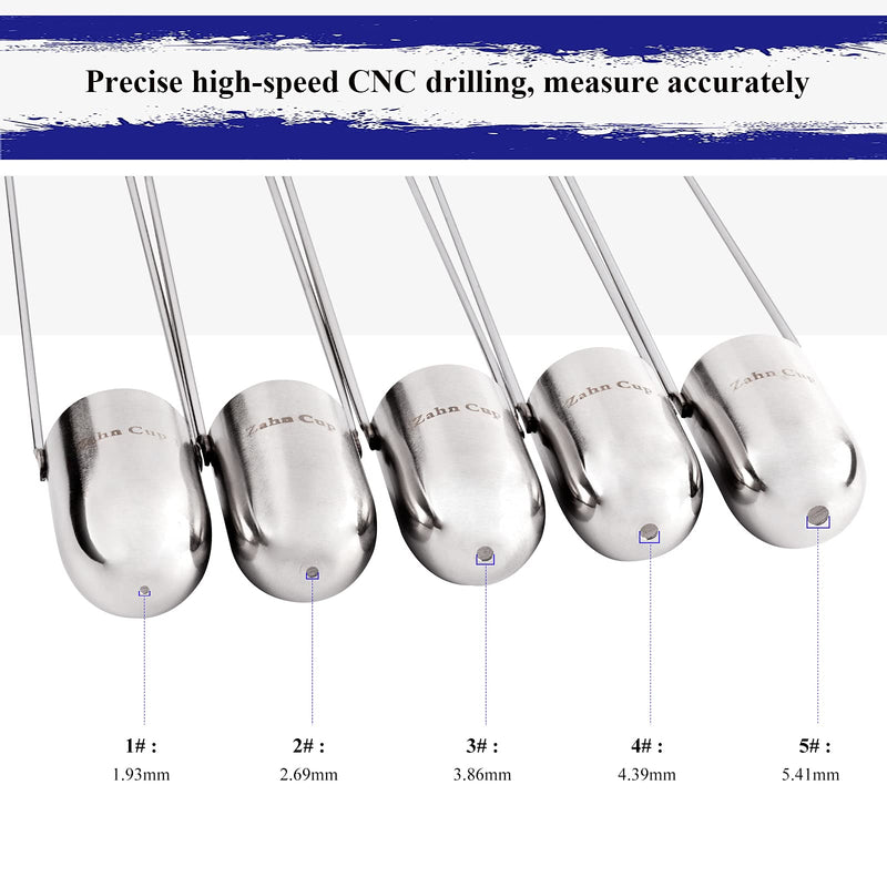 [Australia - AusPower] - Zahn Cup Immersion Viscosity Cup, Dip Type Stainless Steel Viscometers for Test The Viscosity of Newtonian or Approximate Newtonian Liquid (NO.1) NO.1 