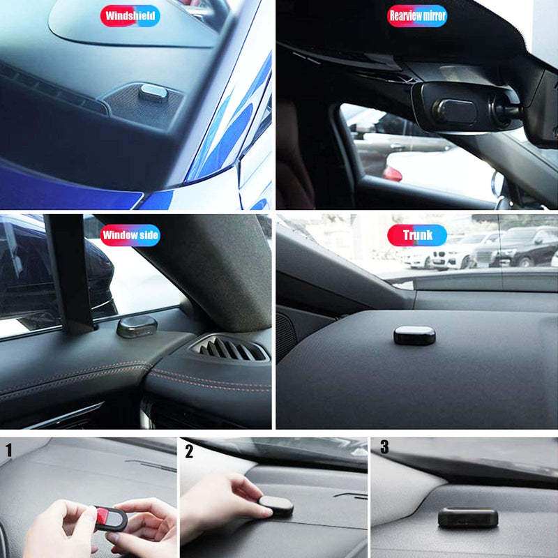 [Australia - AusPower] - PerfecTech Car Solar Power Simulated Dummy Alarm Warning Anti-Theft LED Flashing Security Light with New USB Port （Blue） 