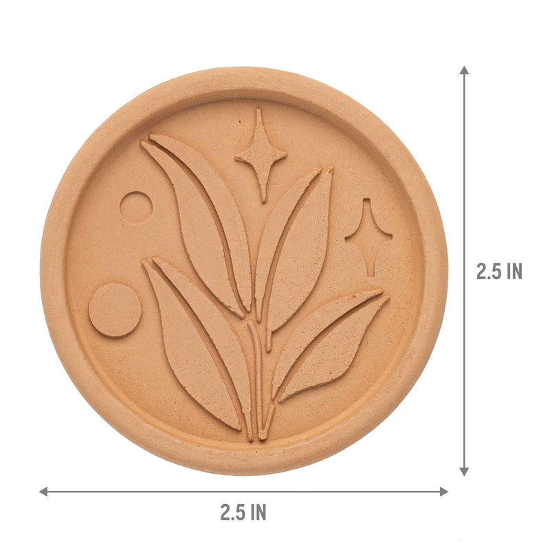 [Australia - AusPower] - Goodful Brown Sugar Saver and Softener Disc with Elegant Leaf Design, Multiple Uses for Food Storage Containers, Reusable and Food Safe, Terracotta, 2 Pack Sugar Saver 2-Pack 