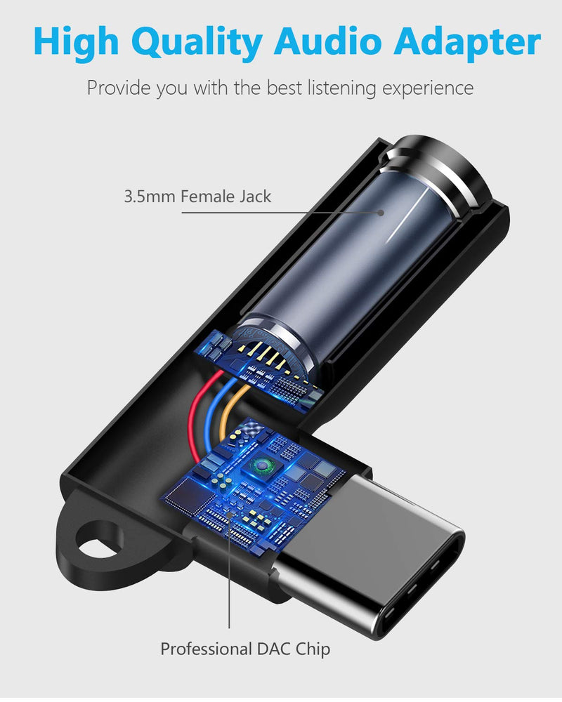 [Australia - AusPower] - Mangotek USB C to 3.5mm Audio Adapter, USB Type C to Aux 3.5mm Female Headphones Jack Adapter USBC Android Dongle Compatible with Samsung Galaxy S21 Ultra S20 Pixel Oneplus Google Note 20 iPad Pro Black 