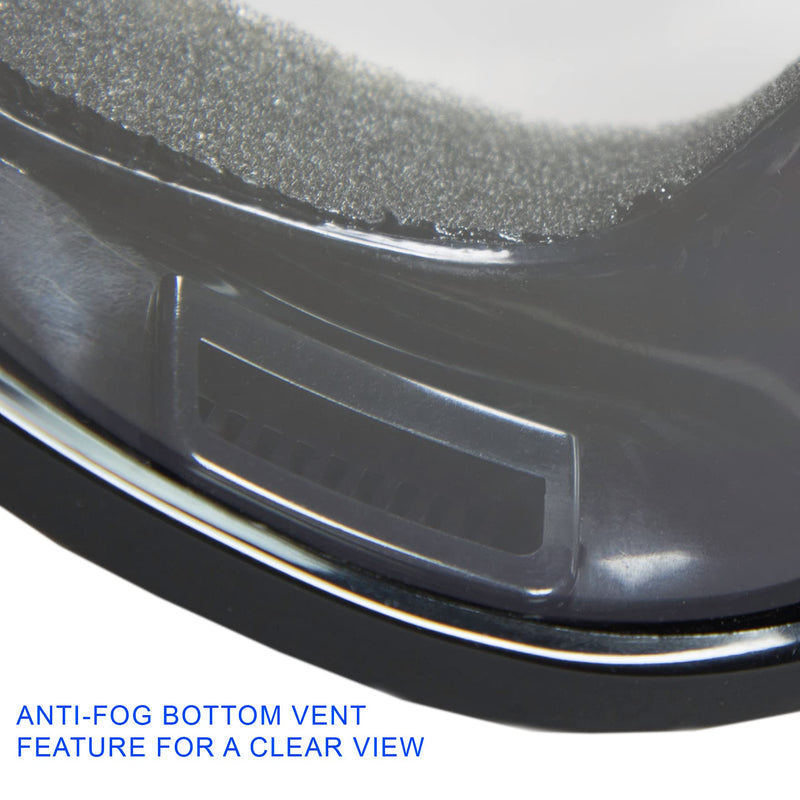 [Australia - AusPower] - Raider 26-010 Black Frame/Clear Single Lens Impact-Resistant Youth MX Off-Road Goggles 