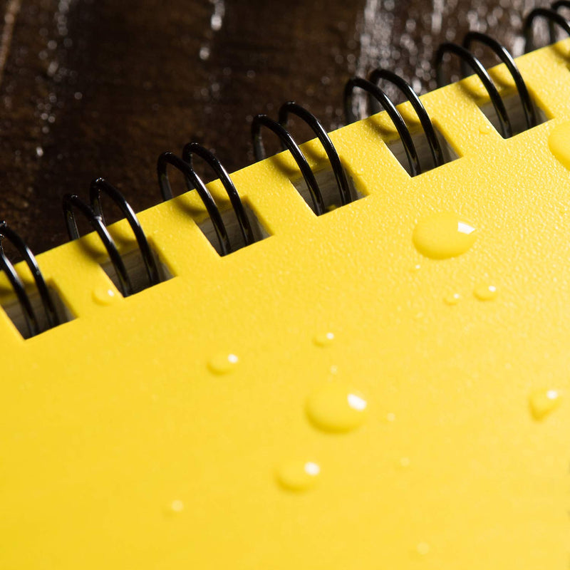 [Australia - AusPower] - Rite in the Rain Weatherproof Top Spiral Notepad, Yellow Cover, Universal Pattern, 3 Pack (No. 146-3), 6 x 4 x 0.375 