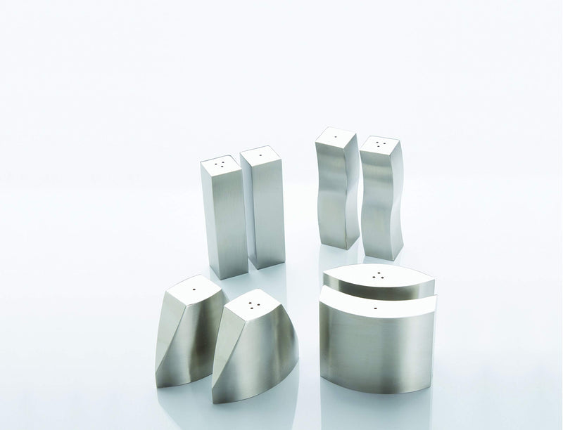[Australia - AusPower] - American Metalcraft SPDX11 Stainless Steel Salt and Pepper Shakers Set, Modern Design, 4-Ounce 3-1⁄8" L x 2-5⁄8" H 