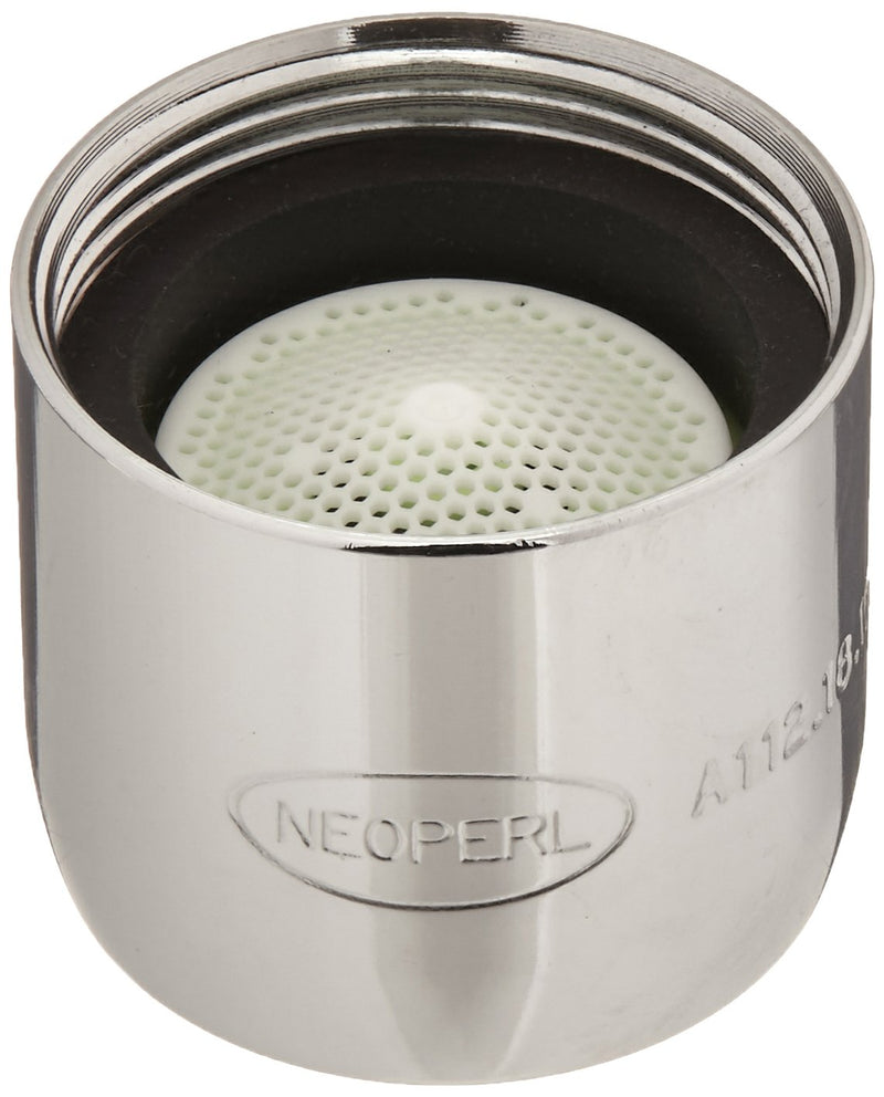 [Australia - AusPower] - Neoperl 10 2800 5 PCA Spray Ultra Low Flow Female Aerator, Small, 0.5 GPM, Lime Green/White Dome, Spray Stream, 3/4"-27 Threads, Chrome Finish, Brass 