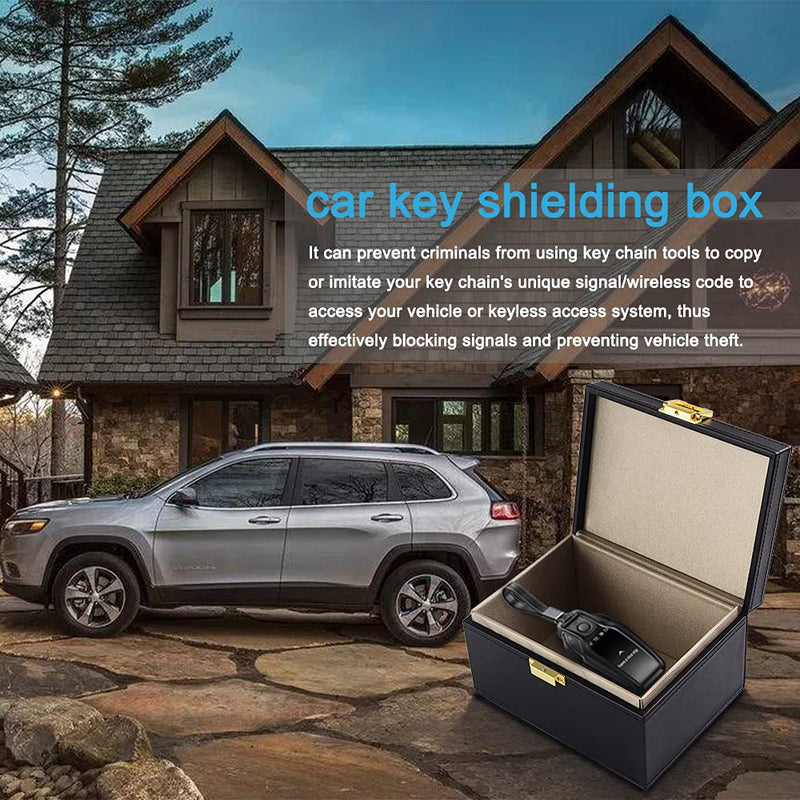 [Australia - AusPower] - Faraday Box, [Newest Version] Diyife Key Fob Protector, RFID Box for Car Keys, Carbon Fiber Signal Blocker for Keyless Fob, Car Key Signal Blocker Box, Signal Blocking Box for Car Keys Phones 