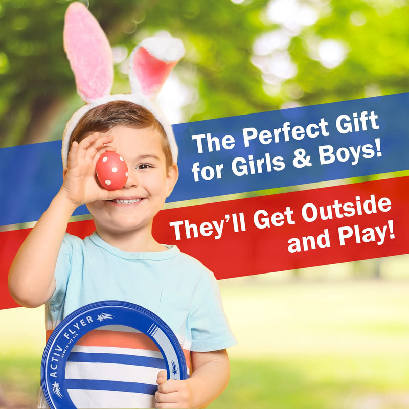[Australia - AusPower] - Activ Life Kid's Flying Rings [2 Pack] Fly Straight & Don’t Hurt - 80% Lighter Than Standard Flying Discs - Replace Screen Time with Healthy Family Fun - Get Outside & Play! Made in USA 