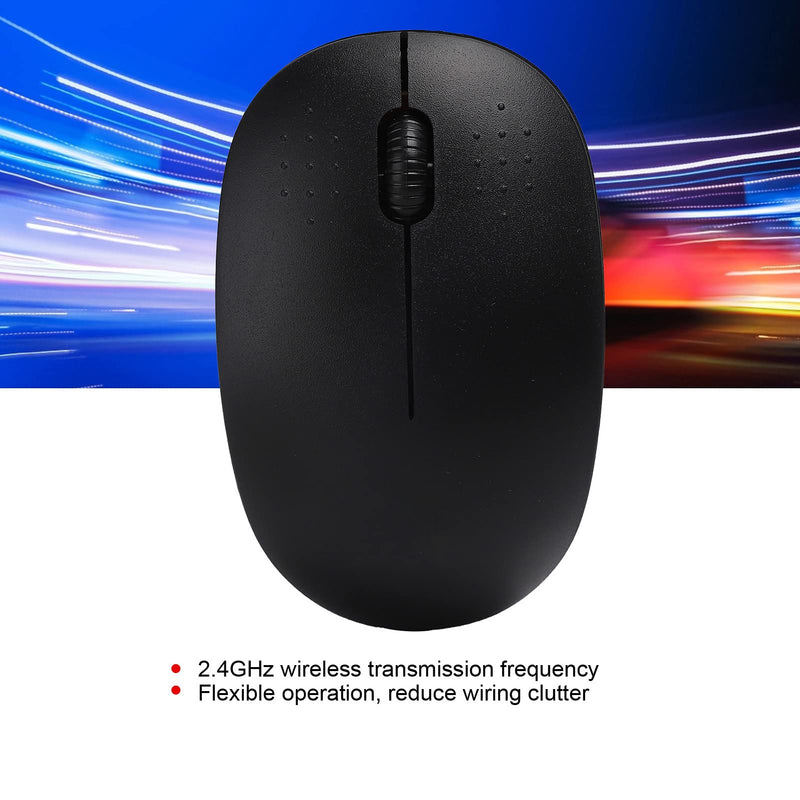 [Australia - AusPower] - Wireless Computer Mouse, 2.4G Wireless Optical Mouse, Wireless Gaming Mouse Plug‑in Optical Desktop Computer External Device with USB Receiver 