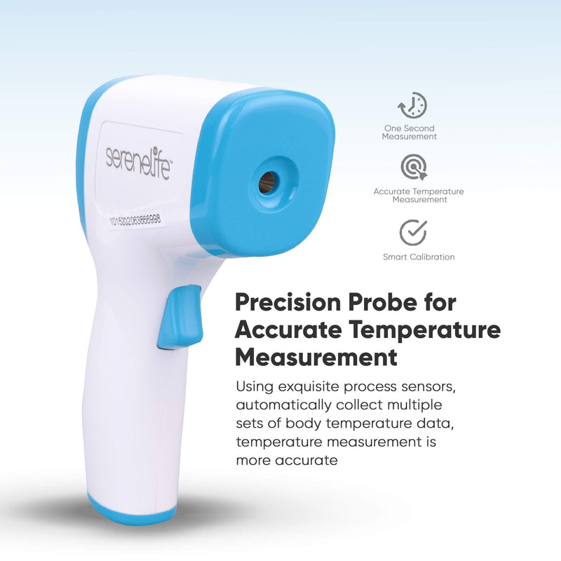 [Australia - AusPower] - Infrared Digital Professional Thermometer, Non-Contact Touchless Forehead Thermometer for Adults and Kids, Accurate Instant Readings with Fever Alarm, Memory Recall and 3 in 1 Digital LCD Display 