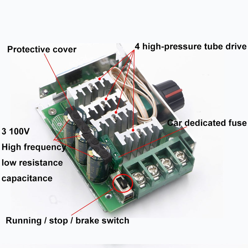 [Australia - AusPower] - RioRand 7-70V PWM DC Motor Speed Controller Switch 30A 