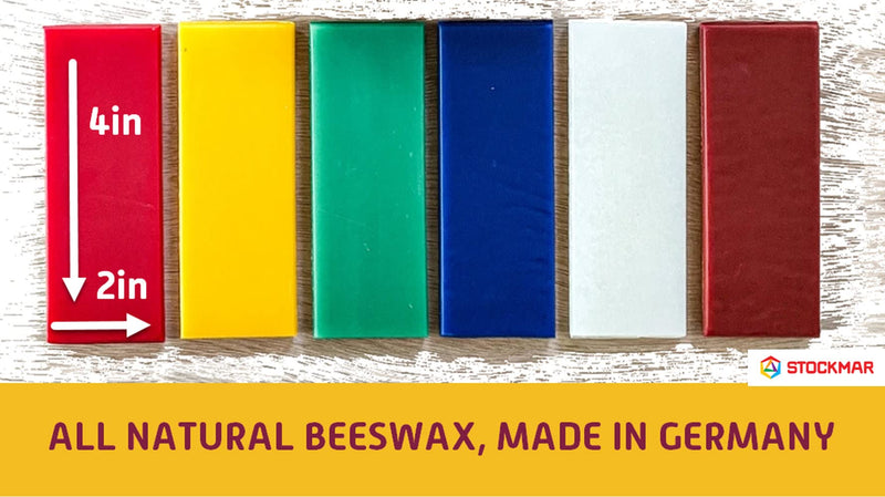[Australia - AusPower] - Stockmar Decorative Modelling Beeswax - 6 Colors - 100x40 mm 
