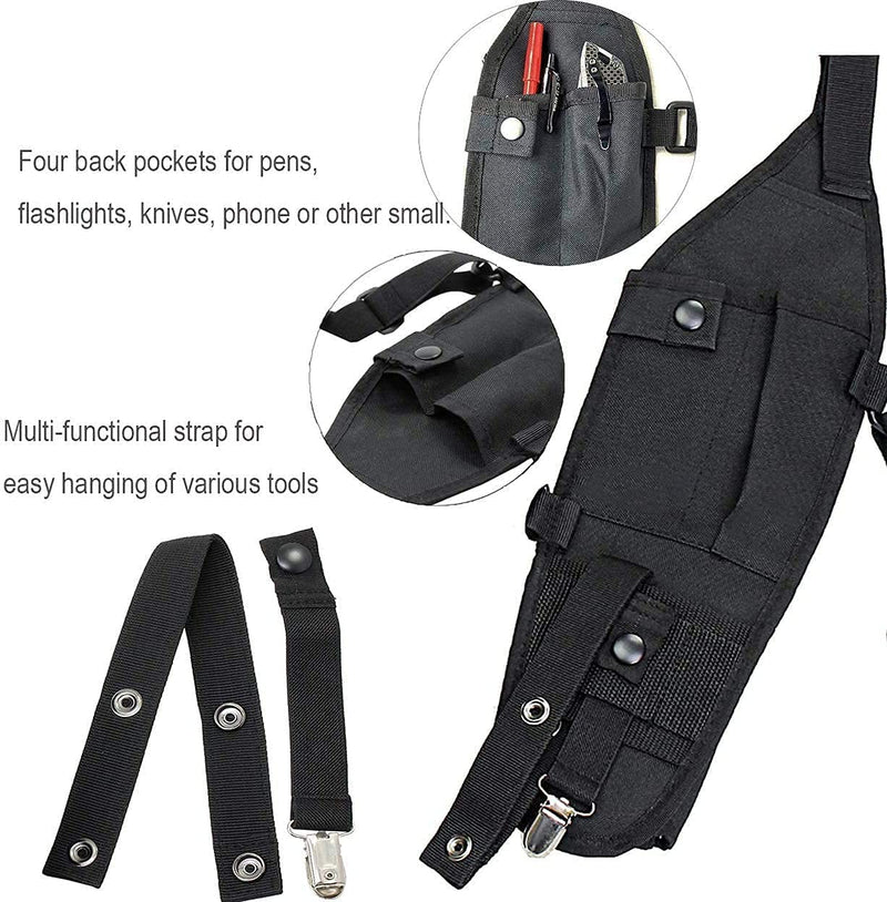 [Australia - AusPower] - Universal Two Way Radio Shoulder Holster Chest Harness Holder walkie Talkie Vest Rig for Men Women 2 Way Radio Camping Tactical Rescue Essentials Bag. 