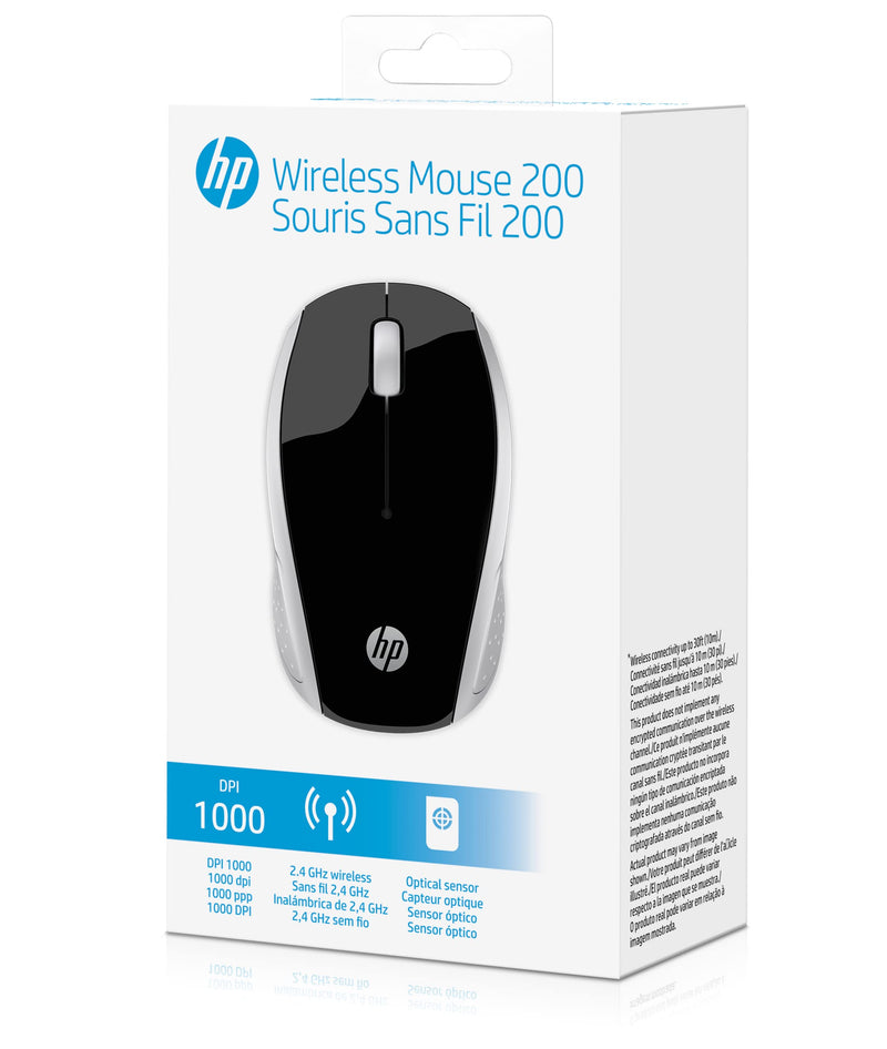[Australia - AusPower] - HP Wireless Mouse 200 (Black/Silver, 2HU84AA) 