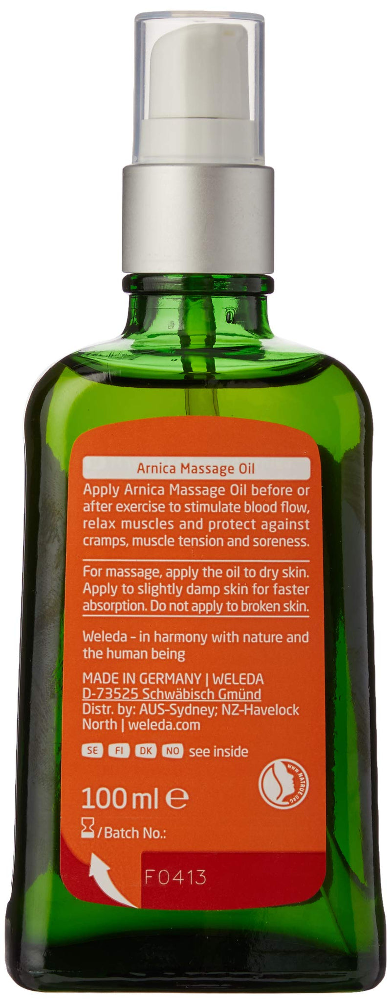 [Australia - AusPower] - Weleda Arnica Massage Oil 3.4 Fl Oz 