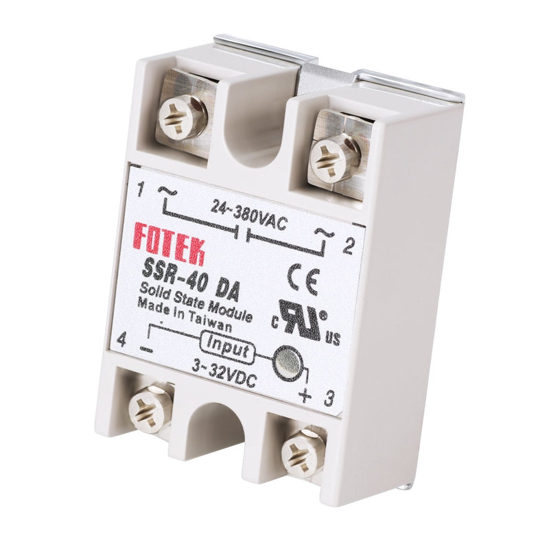[Australia - AusPower] - MYSWEETY 3PCS SSR-40DA Solid State Relay Single Phase Semi-Conductor Relay Input 3-32V DC Output 24-380V AC 