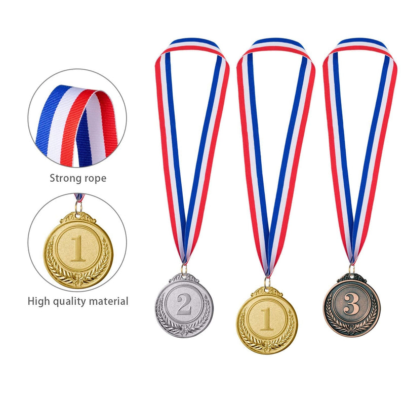 [Australia - AusPower] - Favide 12 Pieces Gold Silver Bronze Award Medals-Winner Medals Gold Silver Bronze Prizes for Competitions, Party,Olympic Style, 2 Inches 