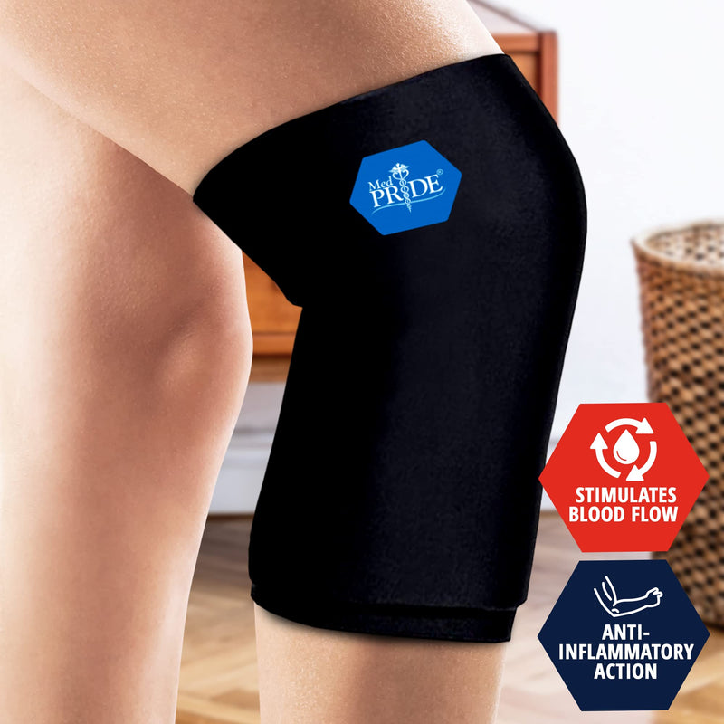 [Australia - AusPower] - MED PRIDE Reusable Hot & Cold Gel Compression Sleeve for Elbows, Arms, Knees and Ankles - Pain Relief Slip-On Ice Pack Wrap- Hot & Cold Therapy Pad for Meniscus, Arthritis, Injuries, Surgery Recovery 