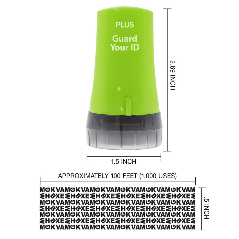 [Australia - AusPower] - The Original Guard Your ID Security Roller 3-Pack Green Set for Identity Theft Protection Advanced 2.0 Stamping and Redacting Regular 3-Pack 