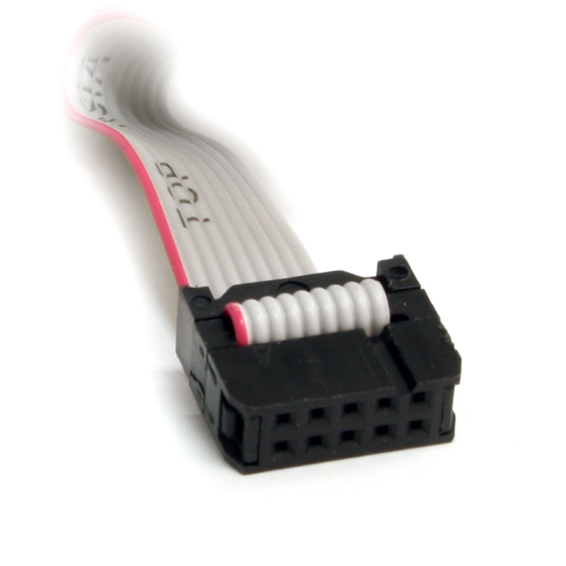 [Australia - AusPower] - StarTech.com 16in 9 Pin Serial Male to 10 Pin Motherboard Header Panel Mount Cable - motherboard to RS232 (PNL9M16),Gray 