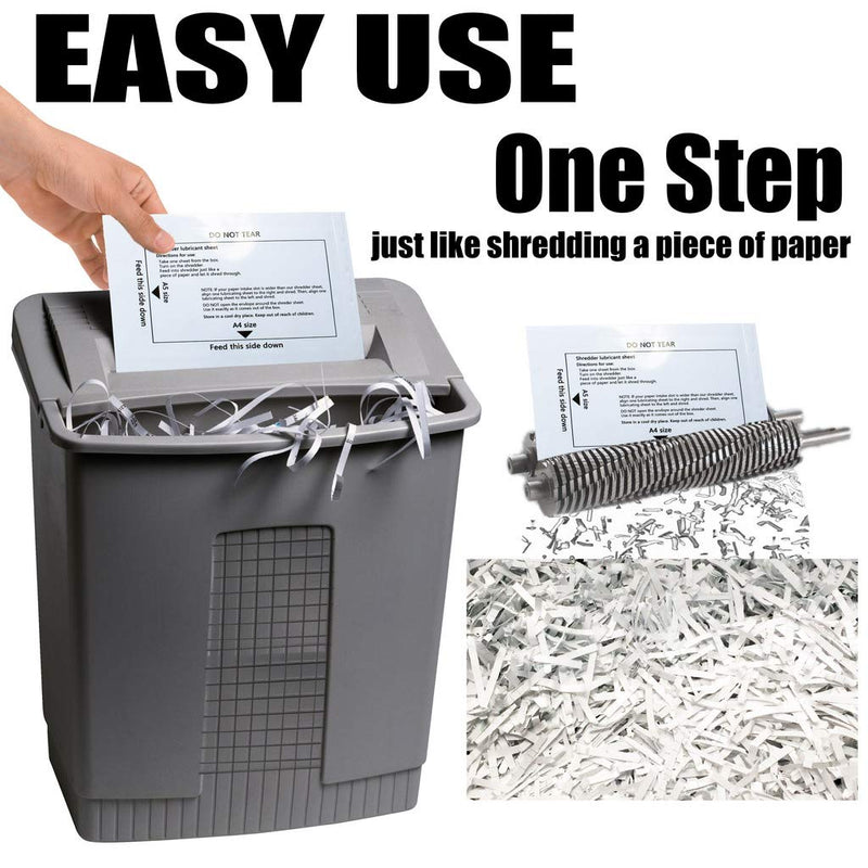 [Australia - AusPower] - laffeya Shredder Lubricant Sheets, Paper Shredder Sharpening, Paper Shredders Lubricating Sheets, Shredder Cleaning Sheets (30 Pack) 30 Pack 