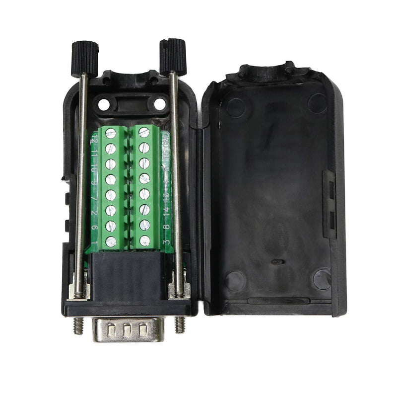 [Australia - AusPower] - Twinkle Bay D-SUB DB15 Male 15Pin Jack Port to Terminal Breakout Board Connector 3Row Plug, DR15 VGA Male with Case 