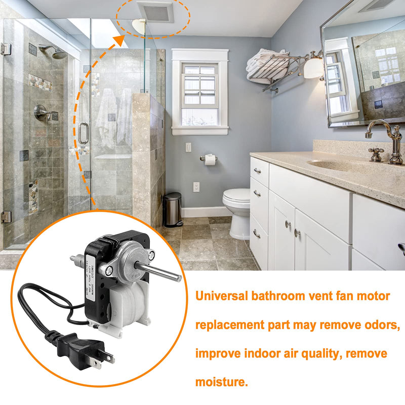 [Australia - AusPower] - Universal Bathroom Vent Fan Motor SM550 Electric Motors Kit 50CFM 120V 3000 RPM Replace EM550 C01575 EM750 65100 VFM100 by Fetechmate 
