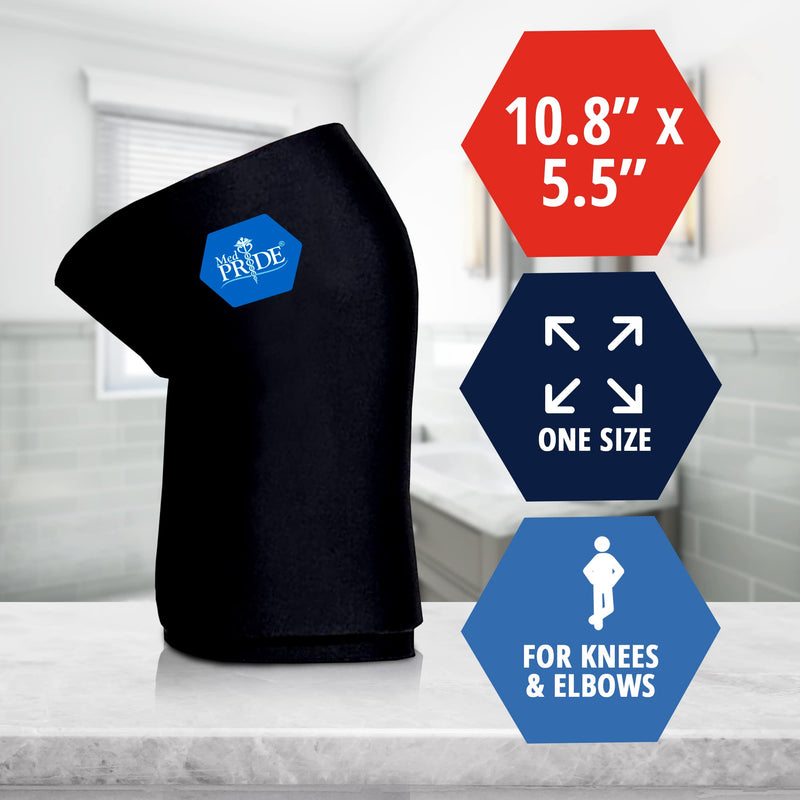 [Australia - AusPower] - MED PRIDE Reusable Hot & Cold Gel Compression Sleeve for Elbows, Arms, Knees and Ankles - Pain Relief Slip-On Ice Pack Wrap- Hot & Cold Therapy Pad for Meniscus, Arthritis, Injuries, Surgery Recovery 