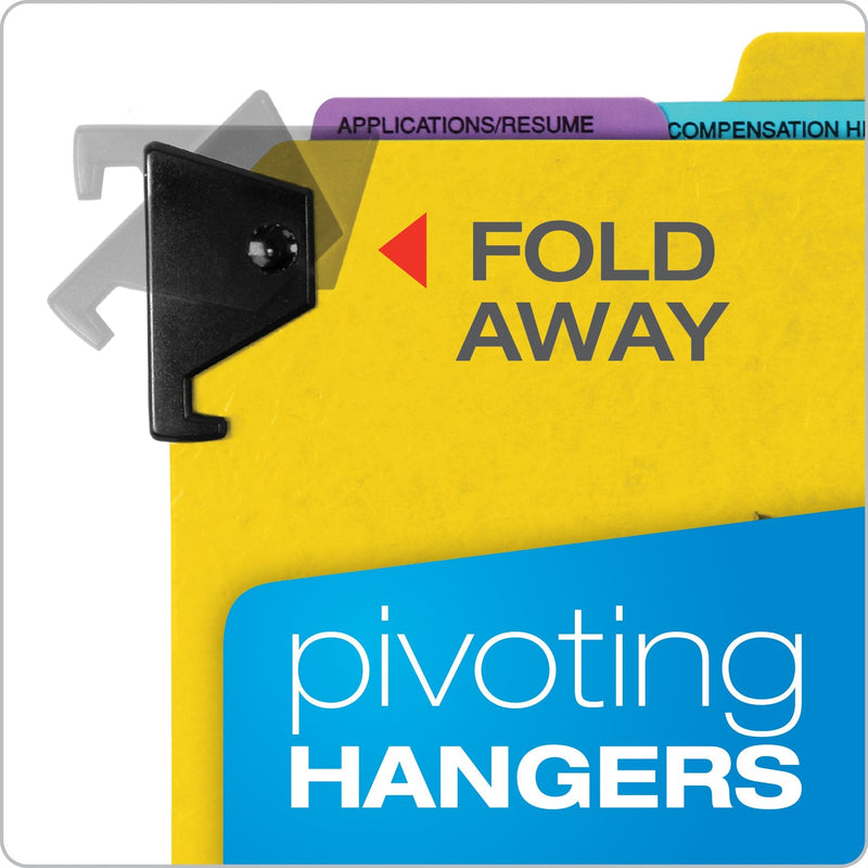 [Australia - AusPower] - Pendaflex SER2YEL Personnel Folders, 1/3 Cut Hanging Top Tab, Letter, Yellow 