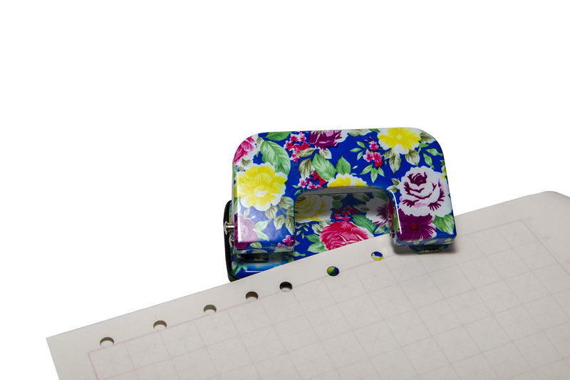 [Australia - AusPower] - Cute Small Office/Home/School Desktop 2-Holes Punch with Pretty Printing, 12 Sheets Punching Capacity, Size 4.0 inch X 2.2 inch(Orange) orange 