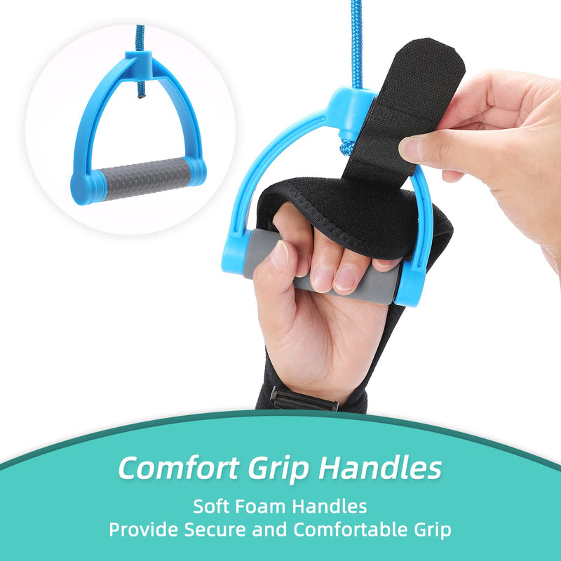 [Australia - AusPower] - Fanwer Shoulder Pulley, Overhead Shoulder Pulley for Physical Therapy, Over the Door Exercise Pulley Device for Rotator Cuff Recovery & Frozen Shoulder Arm Rehabilitation. Shoulder Rehab Pulley System 