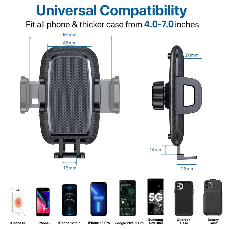 [Australia - AusPower] - Miracase Phone Mount for Car, Universal Air Vent Car Phone Holder, Hands Free Car Cell Phone Holder Cradle Friendly Compatible with iPhone 13 12 11 Pro Max X 8 Plus Samsung and All Smartphones Black 