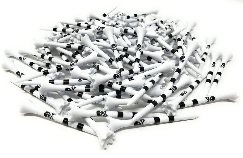 [Australia - AusPower] - NorthPointe Skull and Crossbones Golf Tees Plastic 3 1/4-100 Tees in Bulk 