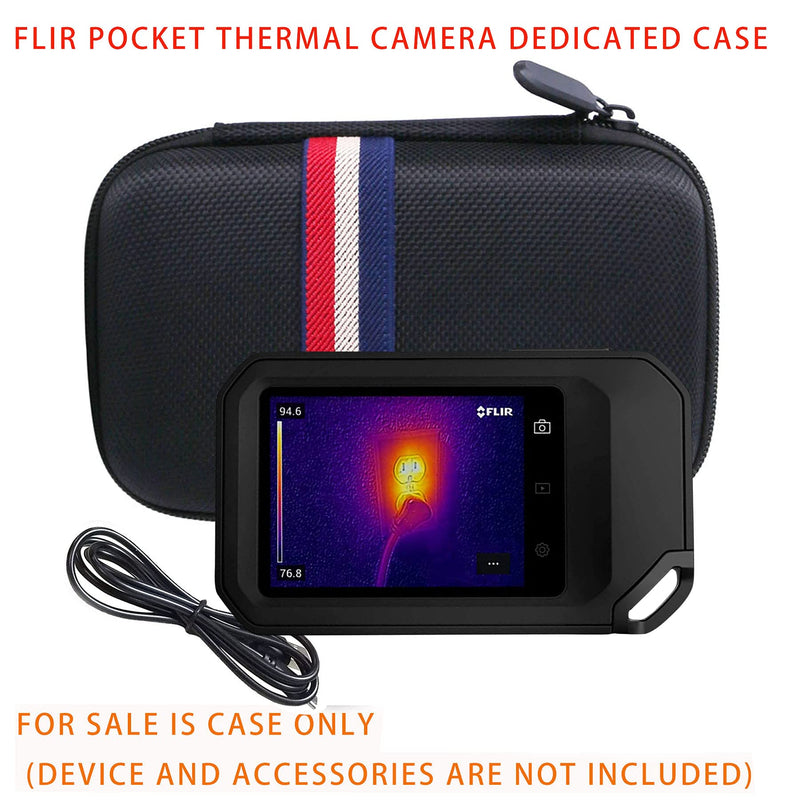 [Australia - AusPower] - JINMEI Hard EVA Carrying Case Compatible with FLIR Pocket Thermal Camera/C5 C2 C3 Thermal Imager. 