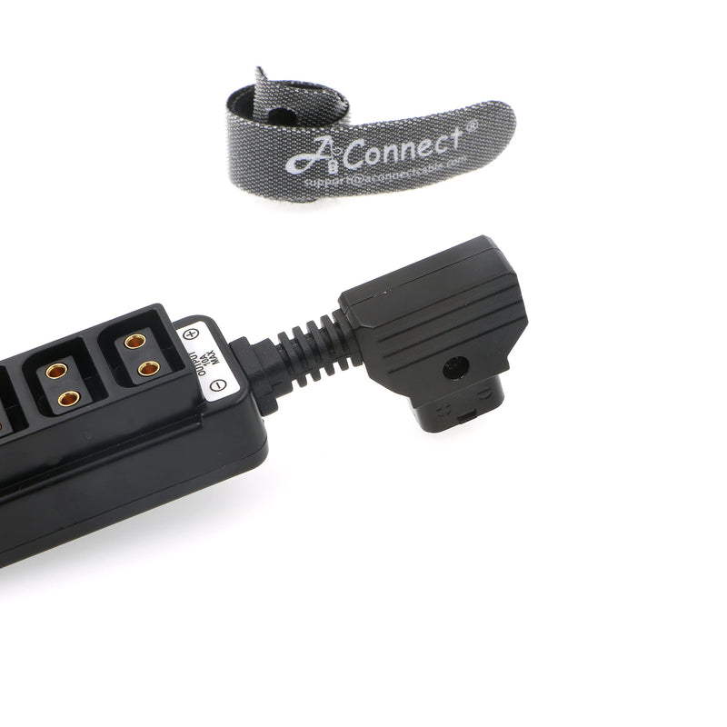 [Australia - AusPower] - AConnect Dtap-Splitter-Extension Dtap Male to 4 Port Dtap Female Power Cable Short Hub for ARRI RED Cameras TILTA Steadicam IDX Battery Ultrashort 