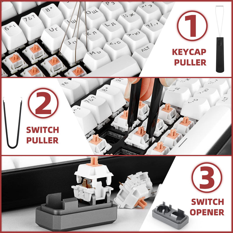 [Australia - AusPower] - RUNJRX Keyboard Lube Kit JRX 205G0 0.53oz/15g,Keyboard Switch Pad for PCB,Switch Film for MX Kailh Gateron Switch,Keyboard Tools with Keycap Puller Tools kit-4 