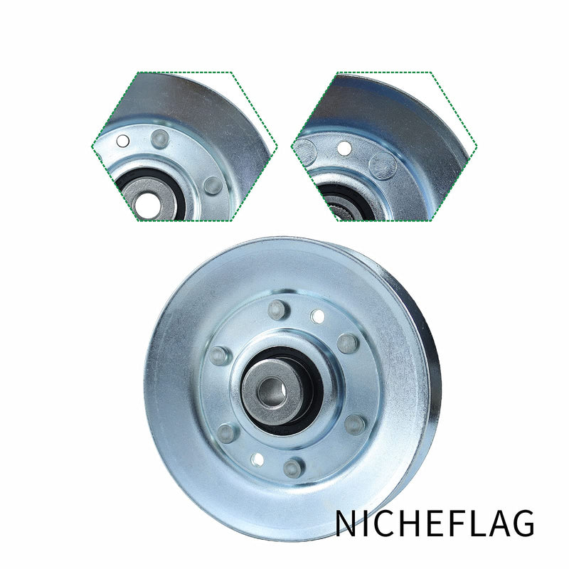 [Australia - AusPower] - NICHEFLAG 146763 Idler Pulley Replaces 532173902 532146763 Oregon 34-318 for Husqvarna CT130 CT141 CTH126 Lawn Mowers (1) 