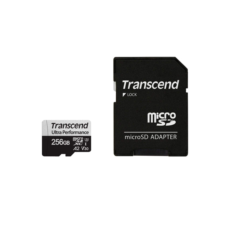 [Australia - AusPower] - Transcend 256GB microSDXC 340S High Performance Memory Card UHS- I, U3, V30, A2, 4K, Full HD - TS256GUSD340S 