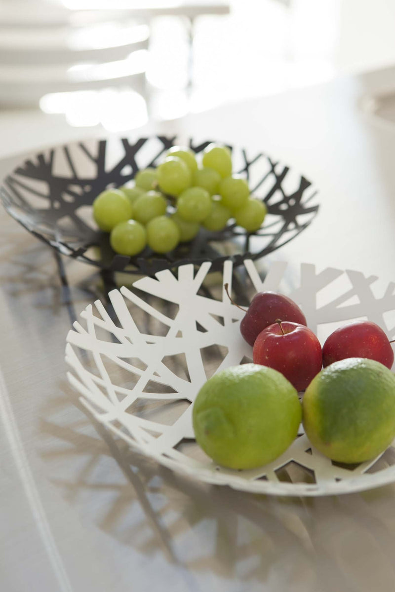 [Australia - AusPower] - Yamazaki Home Shallow Fruit Bowl, One Size, Black 