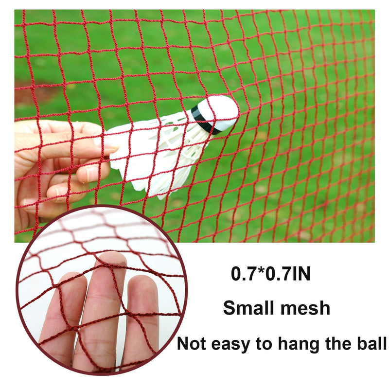[Australia - AusPower] - Glodwheat Badminton Net Sports Outdoor Indoor Fitness Badminton Pickleball Replacement Net for Backyard Beach Garden Schoolyard (20 FT x 2.5 FT) 