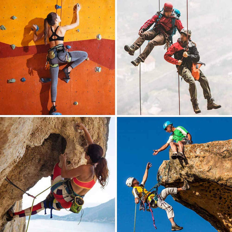 [Australia - AusPower] - HandAcc Climbing belts, Safe Seat Belts for Tree Climbing Outdoor Training Caving Rock Climbing Rappelling Equip - Half Body Guide belt for Women Man and Novice 