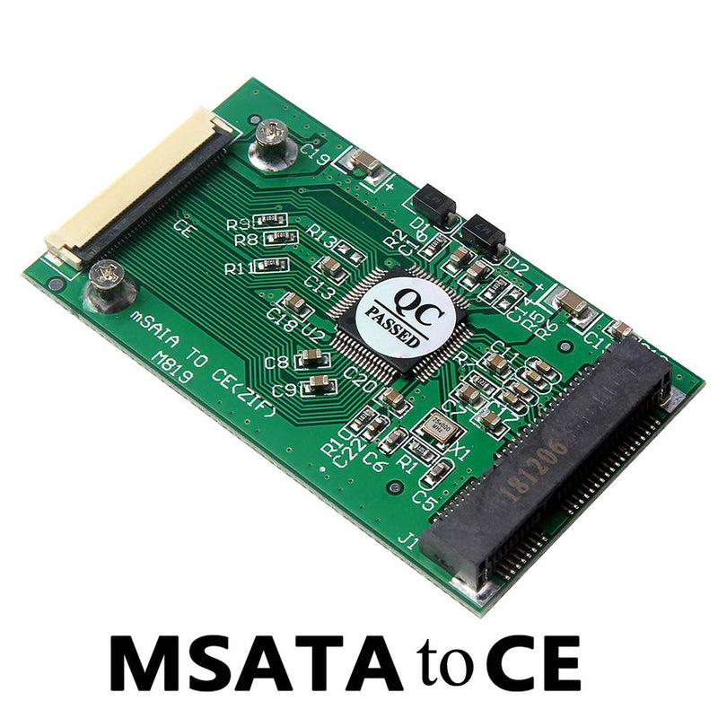 [Australia - AusPower] - HiLetgo MSATA to CE ZIF PCI-E 1.8" SSD to 40 Pin ZIF CE Converter Card SSD HDD Adapter Converter Module 