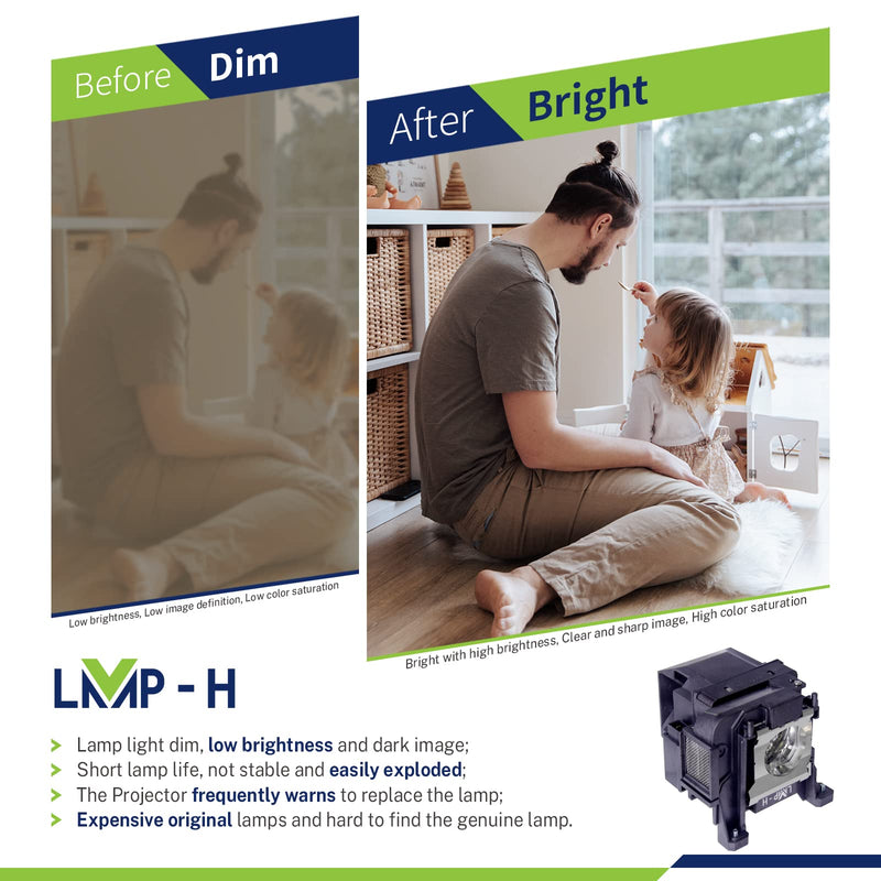 [Australia - AusPower] - LMP-H ELP89 Replacement Projector Lamp Bulb for Epson Home Cinema 6040 6040ub 5050 5050ub 5050ube 5040 5040ub 5040ube 4010 4040 EH-TW7300 EH-TW9400 EH-TW8300 EH-TW9300 