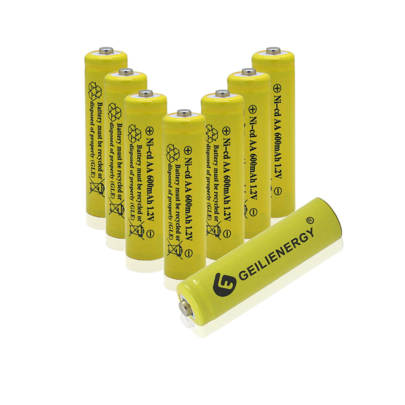 [Australia - AusPower] - 2 Pack BT-1021 BBTG0798001 Compatible for Uniden BT1008 BT-1008 BT1016 BT-1016 with 8 Pack NiCd AA Rechargeable Batteries for Solar Lights 