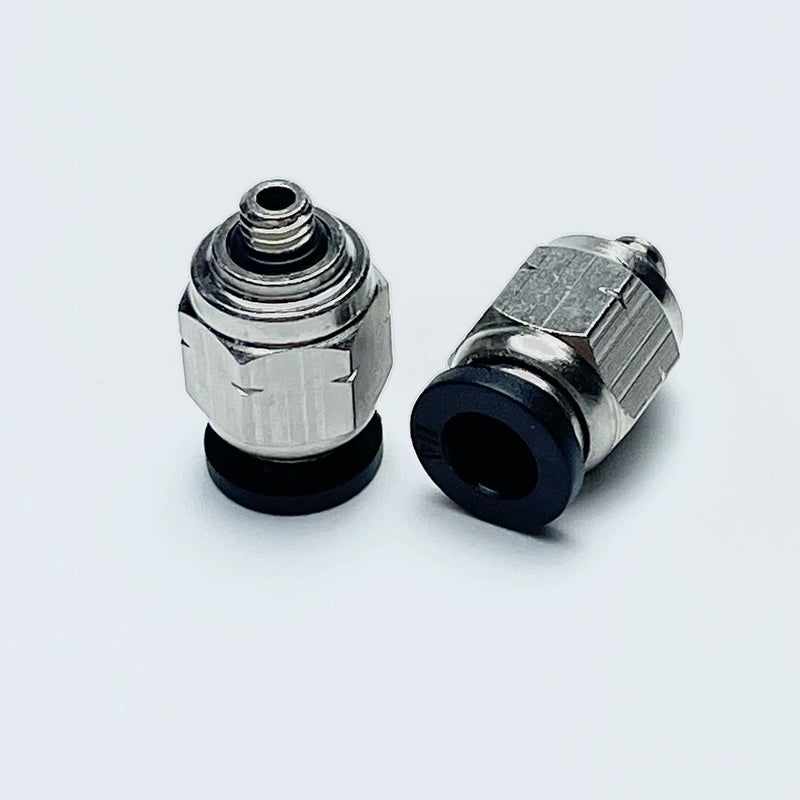 [Australia - AusPower] - VETLEY Pneumatic PC1/4-U10 Male Straight Air Hose Connectors 1/4" Tube OD x 10-32 Inch UNF Thread Push to Connect Fittings (Pack of 10) 