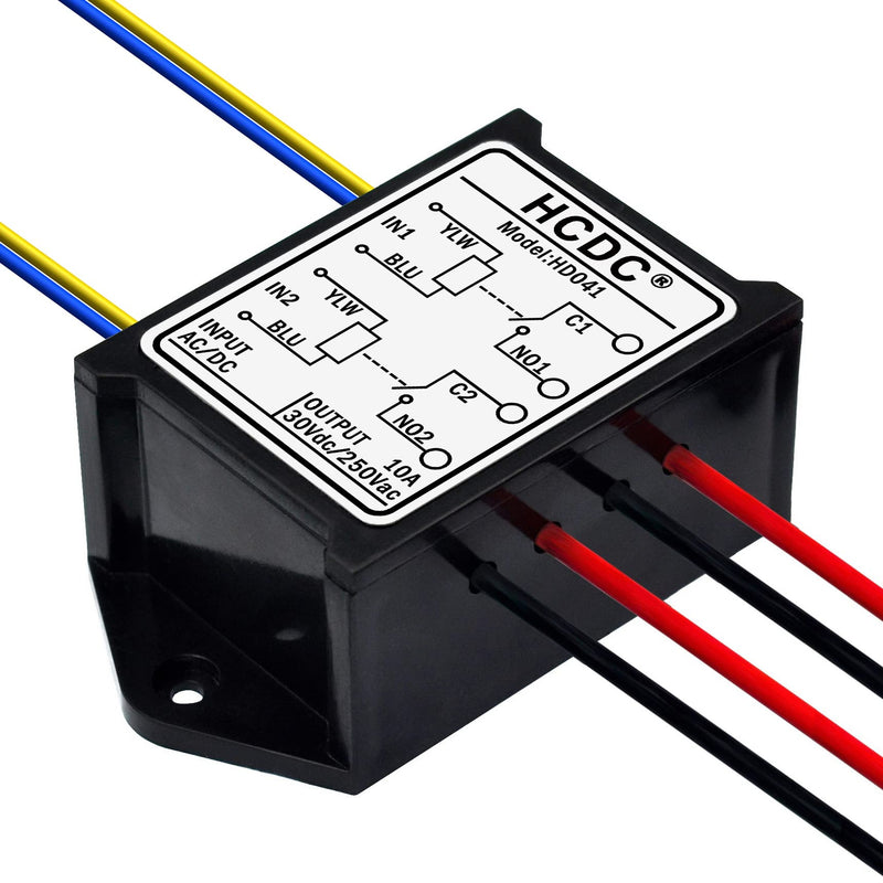 [Australia - AusPower] - Dual SPST-NO 10 Amp Power Relay Module (AC/DC 24V) AC/DC 24V 