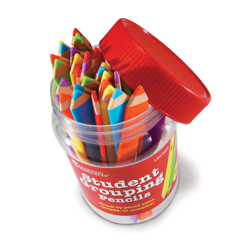 [Australia - AusPower] - Learning Resources Student Grouping Pencils,Multicolor,4 1/2 x 4/2 in 