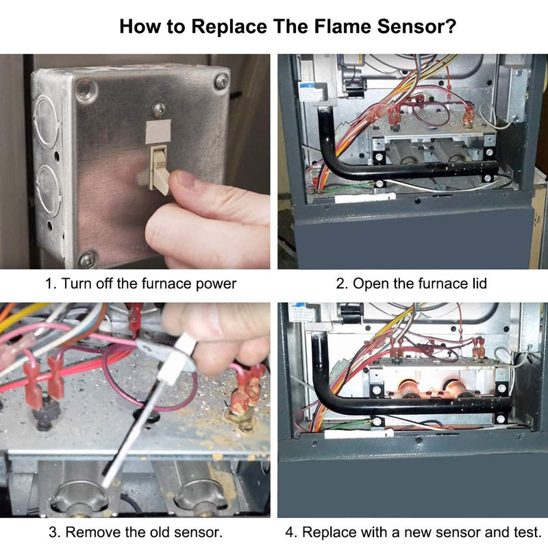 [Australia - AusPower] - Upgraded Replacement 0130F00010 Fits Goodman Furnace Flame Sensor B11726-06 (5 Pack) 