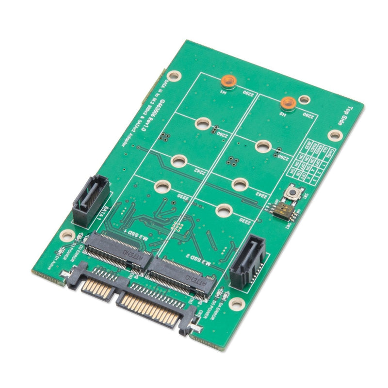 [Australia - AusPower] - Syba SY-ADA40102 3.5" SATAIII to M.2 SSD RAID Adapter Green M.2 RAID + SATA 